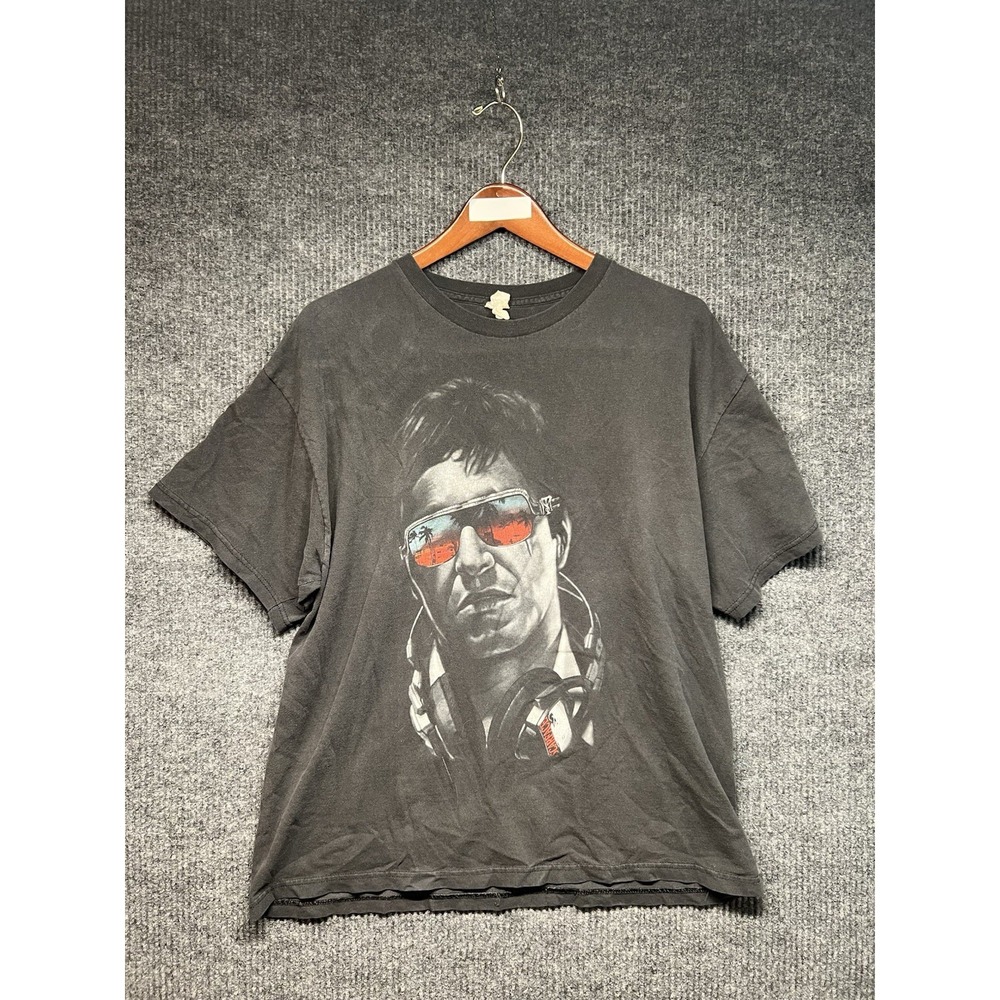 Scarface Tony Montana 90s Black T Shirt Delta Pro Weight Size XL